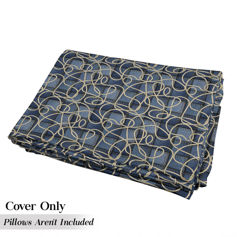 Housse de coussin d'extérieur divers, H 2 po x l 27 po x P 88 po