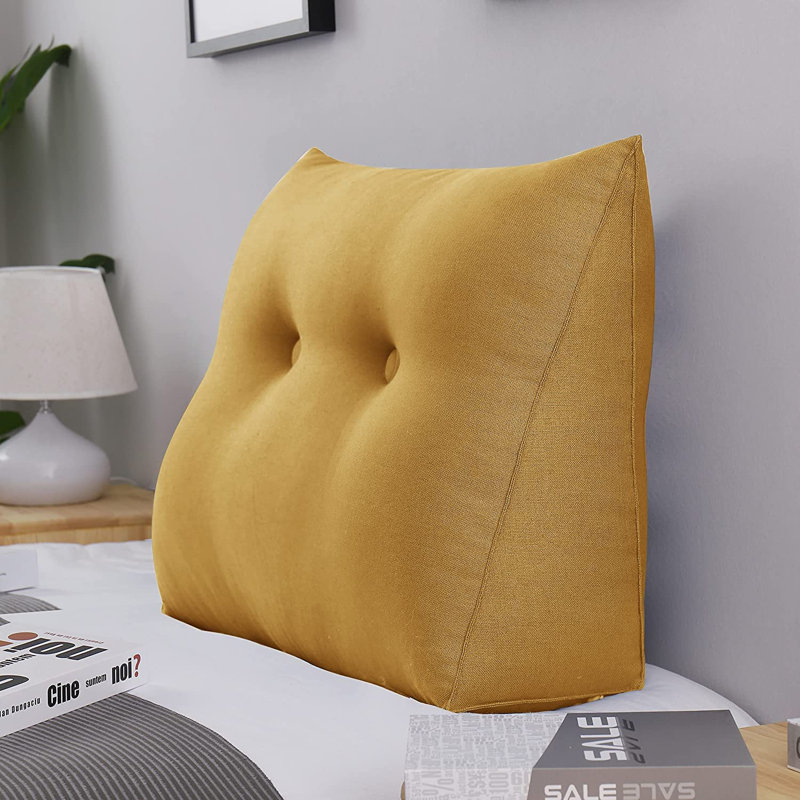 Cushion, Yellow, 50cm H x 60cm W