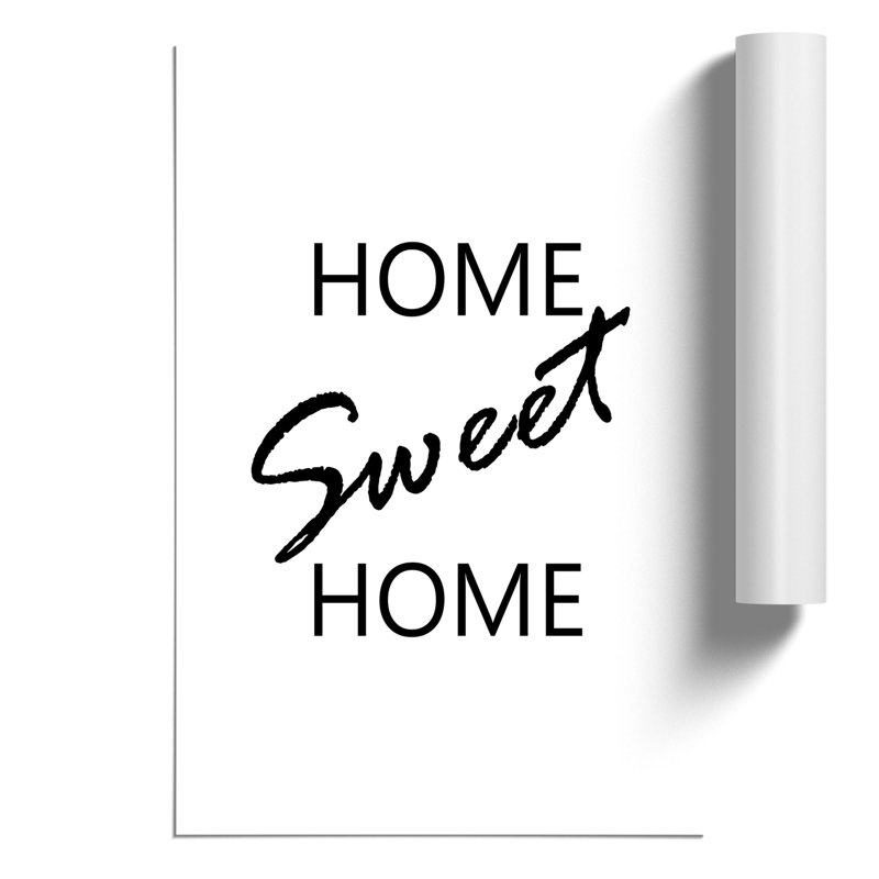 Home Sweet Home - Frameless Print, 42cm H x 30cm W x 0.1cm D