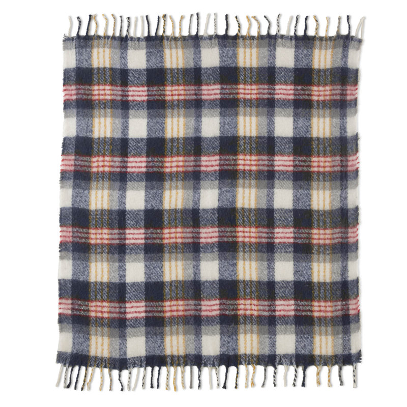 Vellux Mohair Plaid Throw
