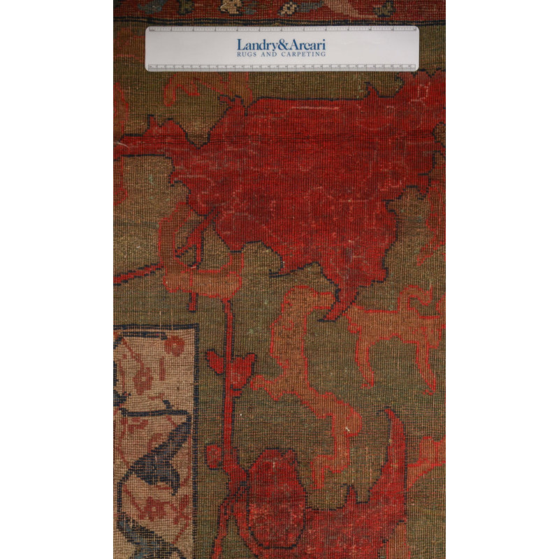 Antique Bijar Wool On Wool 9Ft6inx15ft9in Camel