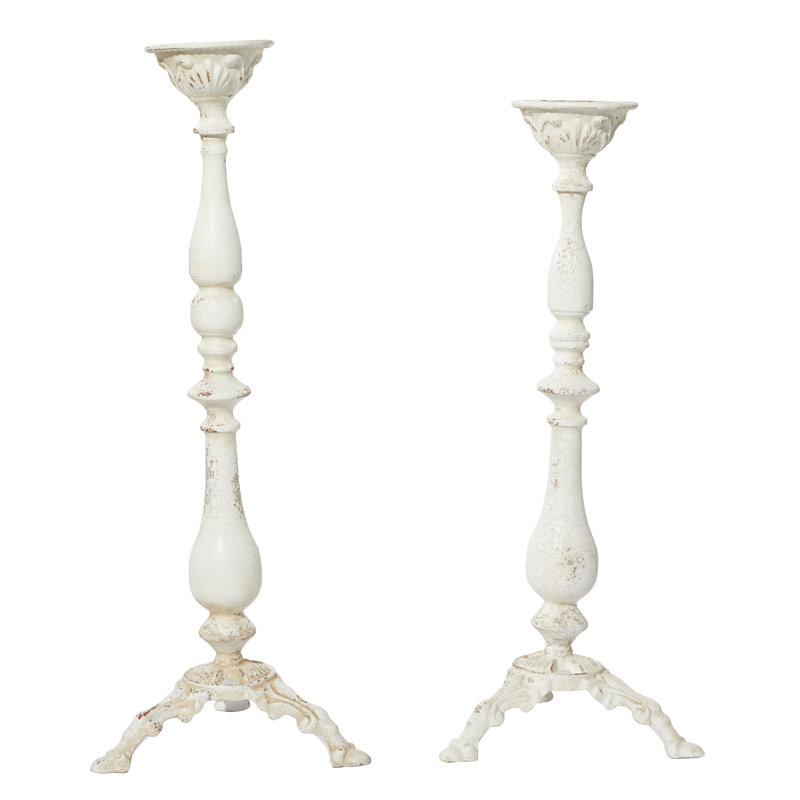 Lisette 33 " Iron Candlestick Set of 2