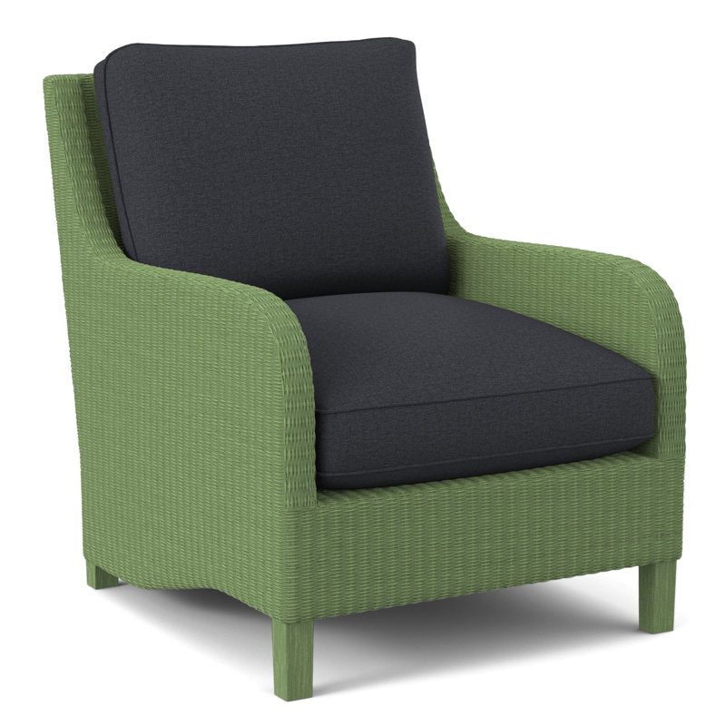 Gibraltar Armchair, Light Blue Performance Fabric; 0851-55, Celery