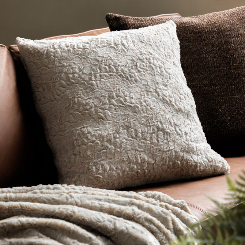 Acelyn Natural Square Throw Cushion