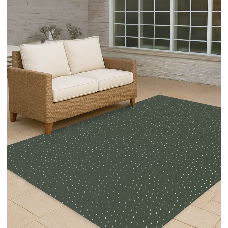 Tapis d'extérieur antidérapant Paulie, Rectangle 5 pi x 7 pi