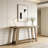 Narrow Sofa Table,Two-Tier Console Table,Wooden Entryway Table