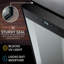 Ivation 12 Bottle Compressor Wine Refrigerator, Freestanding Wine Cooler with Lock, Black