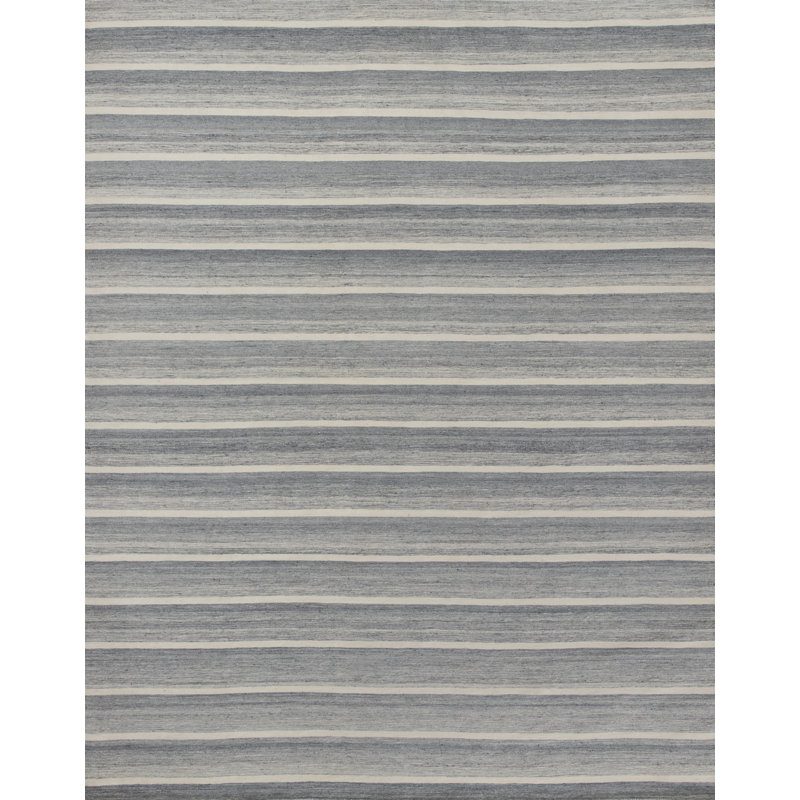 Textures Wool Striped Area Rug, Rectangle 8' x 10'