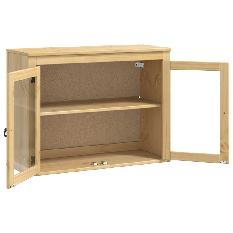 Vidaxl Cabinet With Storage SKI Honey Brown Solid Pine Wood Modern Furniture