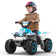 6V 7Ah Powered Ride-on Toy, Electric 4-Wheeler ATV Car w/ Horn, Music Player, Headlight for Kids