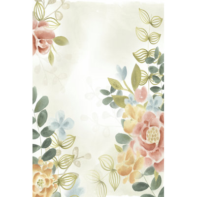 Soft Flower Collection II by June Erica Vess - Wrapped Canvas Print