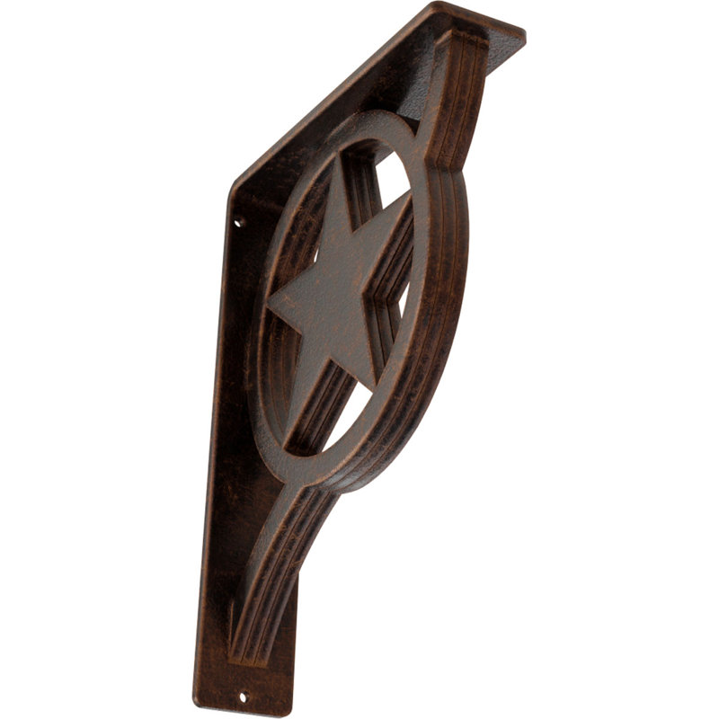 Support en fer forgé Austin, Cuivre antique, H 10 po x l 2 po x P 7,5 po