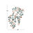 Modern Plants & Flowers Wall Decor on Metal