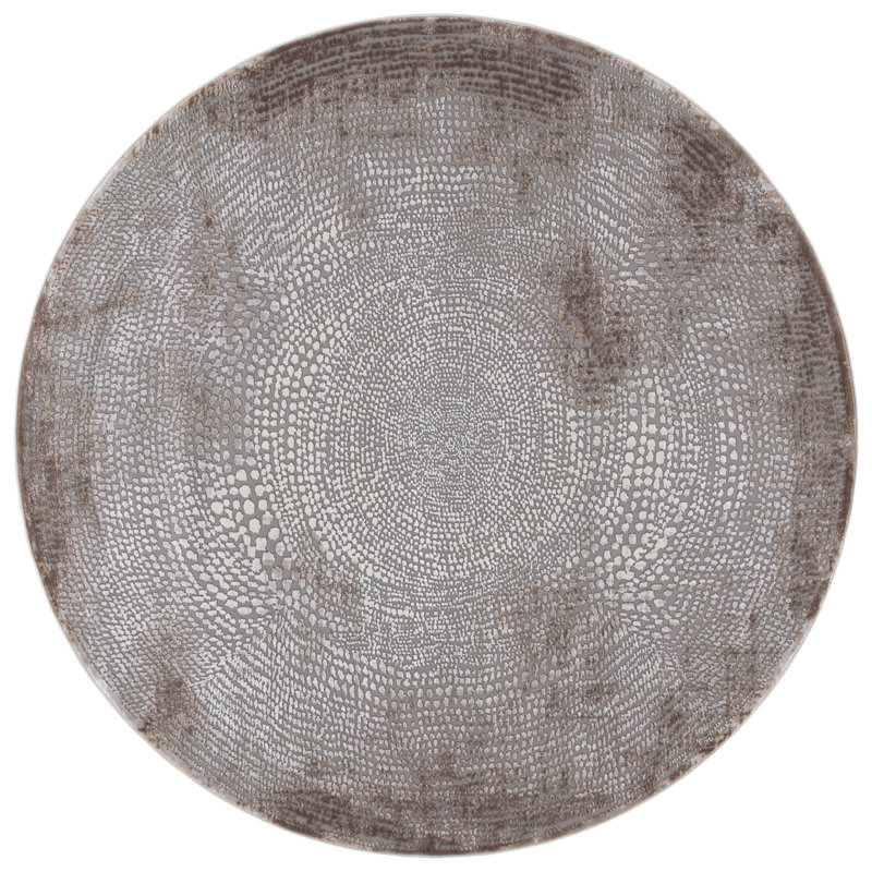 Tapis abstrait Blumefeld Performance, Rond 6 pi 7 po