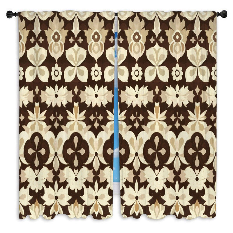 Paire de rideaux obscurcissant en polyester Macayle, L 56 po x L 78 po