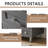 32'' Gray Morden Free-standing Single Bathroom Vanity Set With Storage