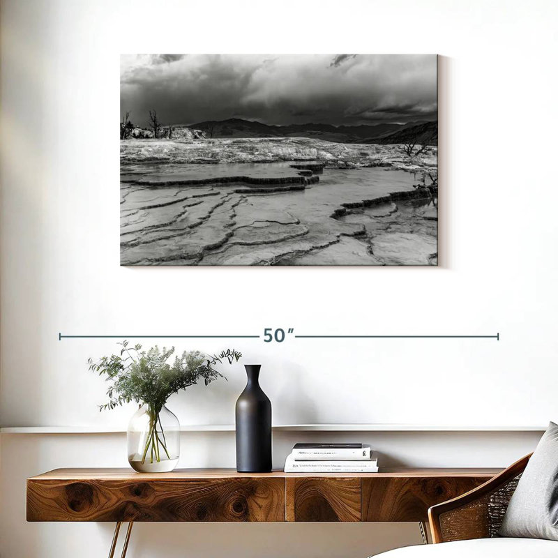 Alvord paysage rocheux monochrome, H 24 po x l 36 po