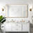 Sophisticated Rectangular Mirror With Durable Alloy Frame For Home Decoration