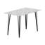 Metal Base Dining Table