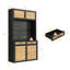 Armoire de rangement avec panneau perforé l 47,2 po x P 16,9 po x H 82,7 po