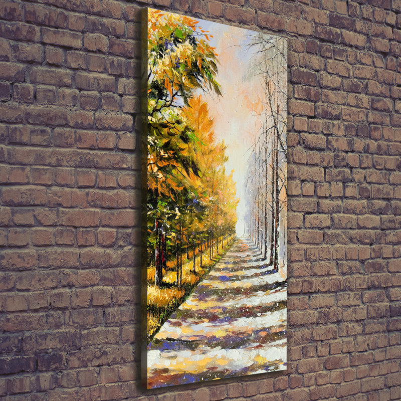 Winter And Autumn - Wrapped Canvas Print
