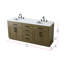Meuble-lavabo double 72 po Ahner-533112733