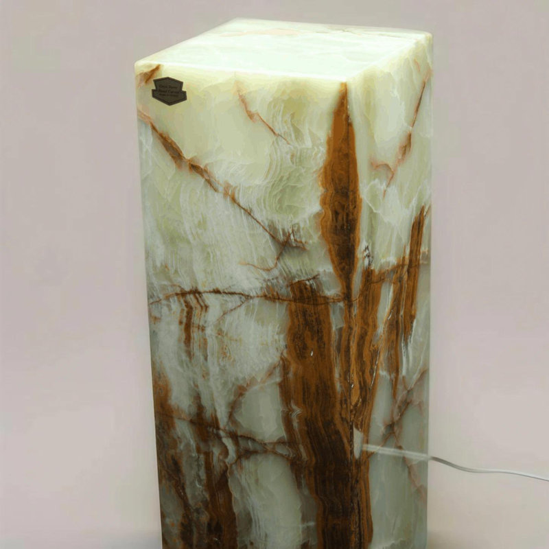 Rusted Woodland Onyx Lamp
