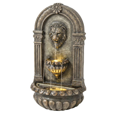 Outdoor Fountain,Wall-Mounted Fountain,Cascading Waterfall