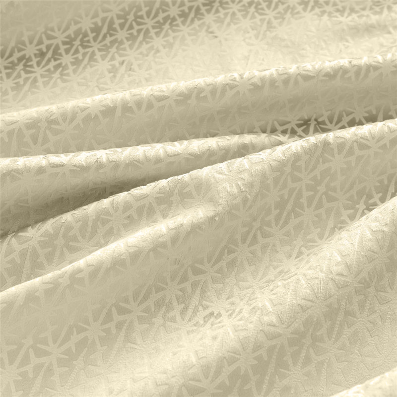 Adwita Temple Blackout Eyelet Curtain Panel Pair, 117" W x 229" L, Cream