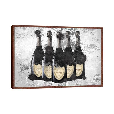 Champagne II by Amanda Greenwood - Floater Frame Print on Canvas