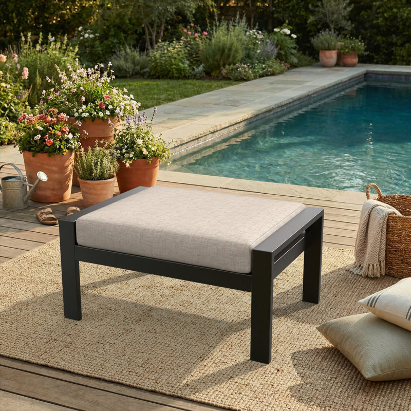 Coussin de siège d'extérieur 3,5 po Sunbrella®, Sunbrella tissu argenté