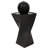 Ball Modern Black Polyresin Outdoor Solar Fountain with Battery and LED Light