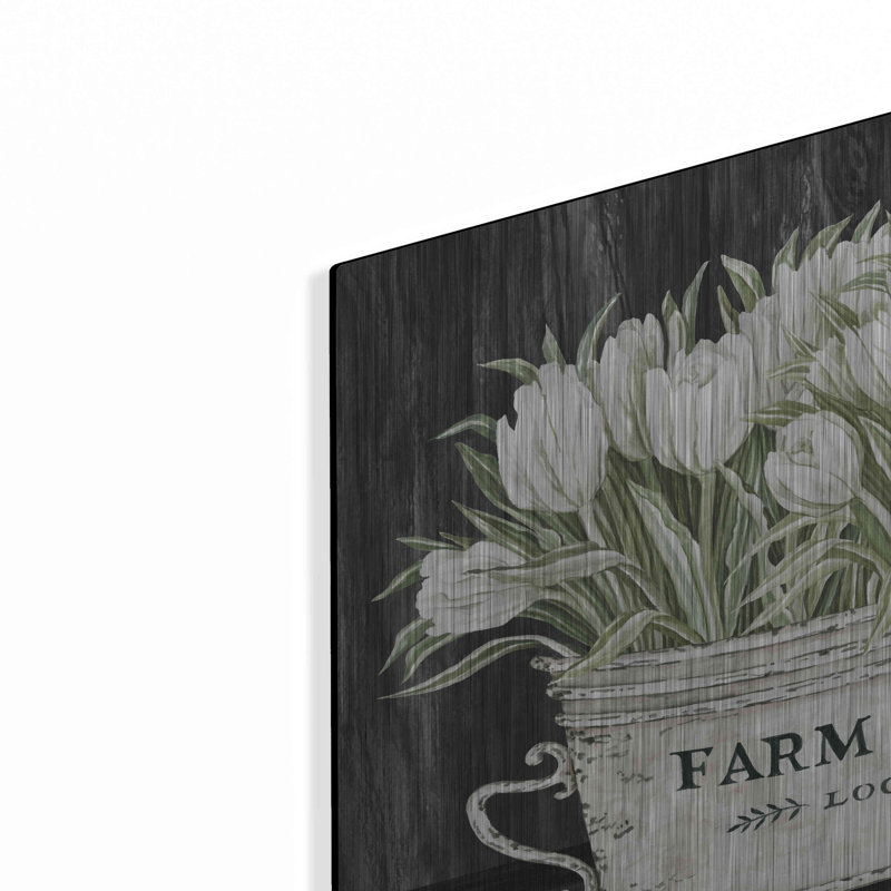 " Farmhouse Tulips " by Cindy Jacobs, 12" H x 16" W