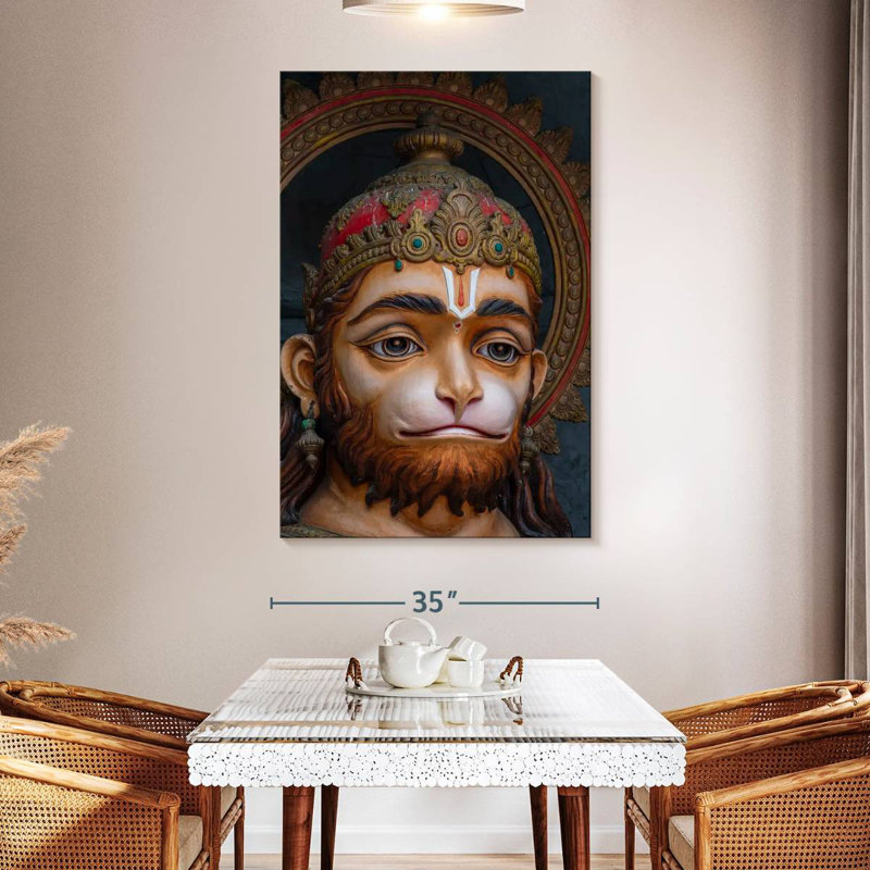 Adella Hindu God Hanuman Idol, 51" H x 34" W