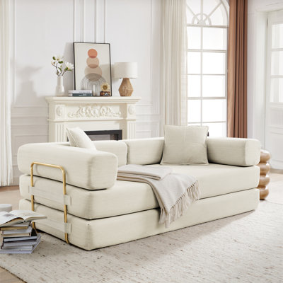 Convertible Sleeper Sofa, Foldable Floor Couch No Assembly