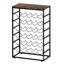 Multi-tiered Wine Bottle Rack Brown