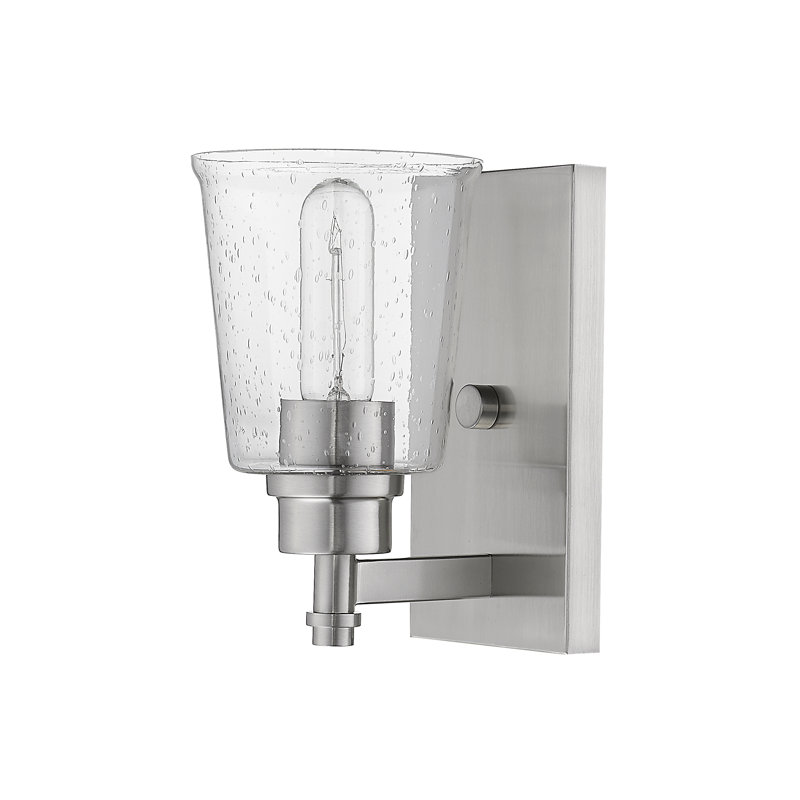 Applique murale à bras 1 lumière Masham, Nickel brossé