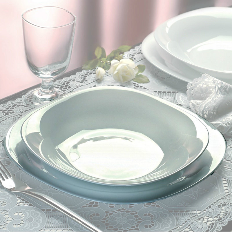 Glass Dinnerware Set 18 Piece - Service for 6