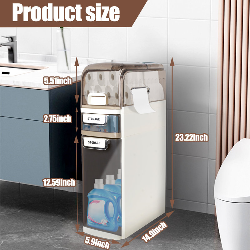 Slim Bathroom Storage Cabinet
