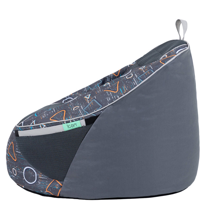 Bean Bag Bazaar Almeria Kids Gaming Dome, Grey