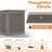 67.76"W 260 Gallon Water Resistant Resin Lockable Deck Box(Light Brown/Gray)-122410734