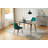 Trellany 47" to 62" Rectangular Extendable Wooden Dining Table with Metal Frame for Kitchen Dining Room