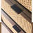 Multi-functional rattan solid wood storage cabinet 55.12 " W 6 - Drawer Dresser