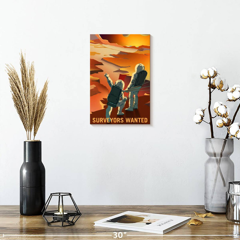 Oberle Mars Explorers Wanted Poster IV, 12" H x 8" W