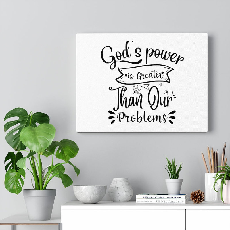God's Power - Wrapped Canvas Print, 46cm H x 61cm W