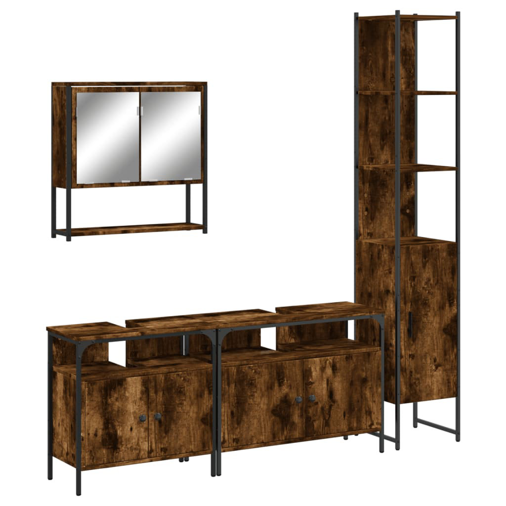 Borough Wharf 4 Piece Bathroom Furniture Set Engineered Wood