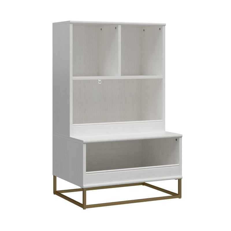 Charlie White Multi-Use Toy Storage Organizer and Bookcase