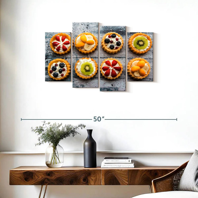 Tartelettes aux fruits Yarlin, H 22 po x l 36 po