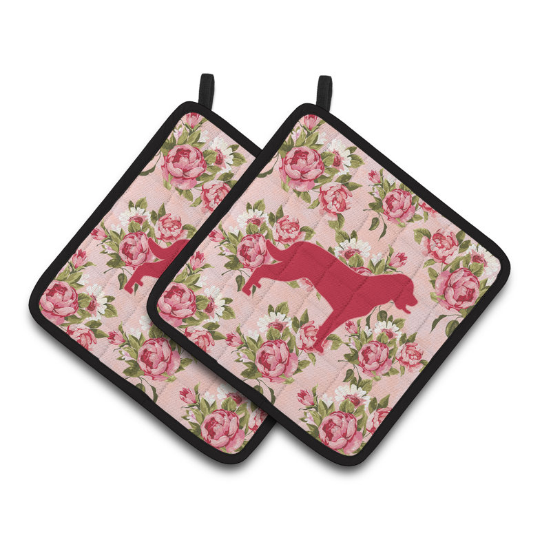 Red Barrel Studio® Floral Polyester Potholder
