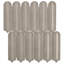 Plumes superposées 11,41 po X 12,87 po Carreau de mosaïque murale en céramique brillante (11,11 pieds carrés / caisse)-117954700